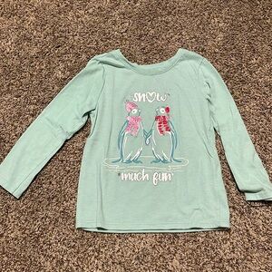Girls Long sleeve blue shirt